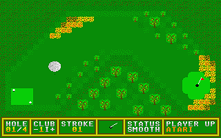 GP Golf atari screenshot